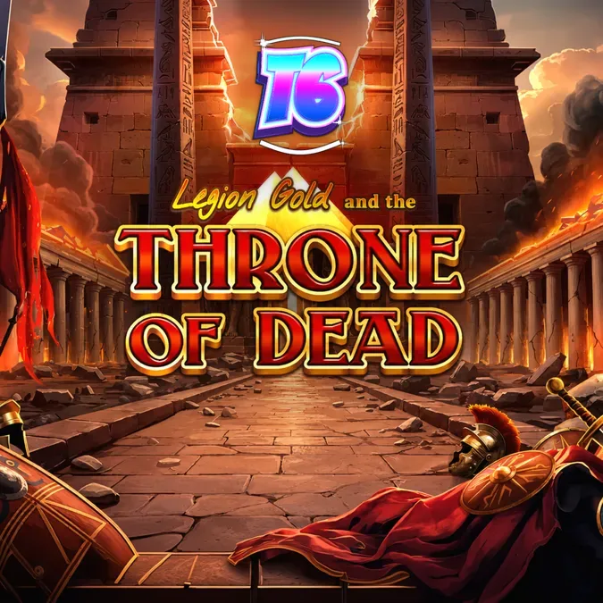Pemandangan visual slot Legion Gold and the Throne of Dead dengan tema kuil kuno.